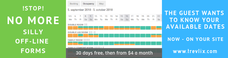 trevlix.com - online booking, hotel reservation system